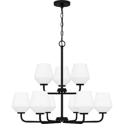Nielson 9-Light Matte Black Chandelier