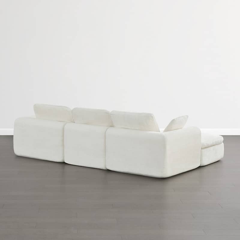 Spruce & Spring Compressed Modular Sectional Boneless Sofa for Living Room