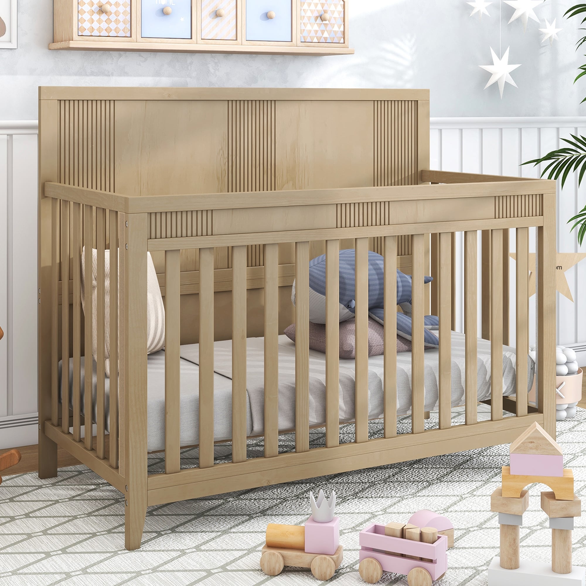 Baby crib 2024 adjustable mattress height