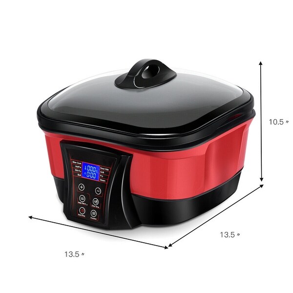 Gymax 8 in 1 Multi Cooker 5.3 Quart Programmable Non-Stick