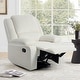 preview thumbnail 72 of 79, Vegan Leather Upholstered Push Back Manual Recliner Chair