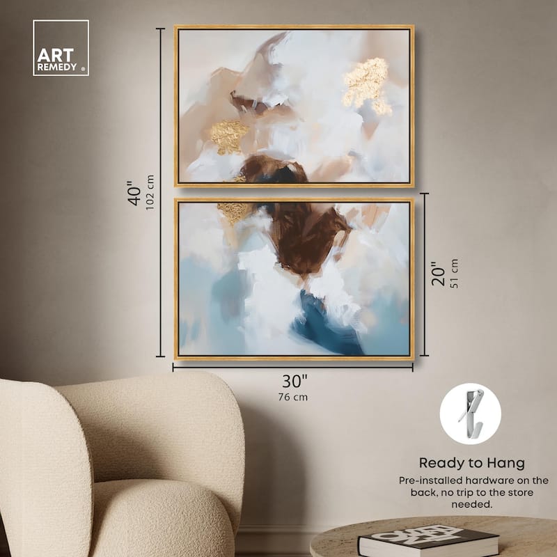 Earth's Palette I Canvas Set of 2 by Art Remedy