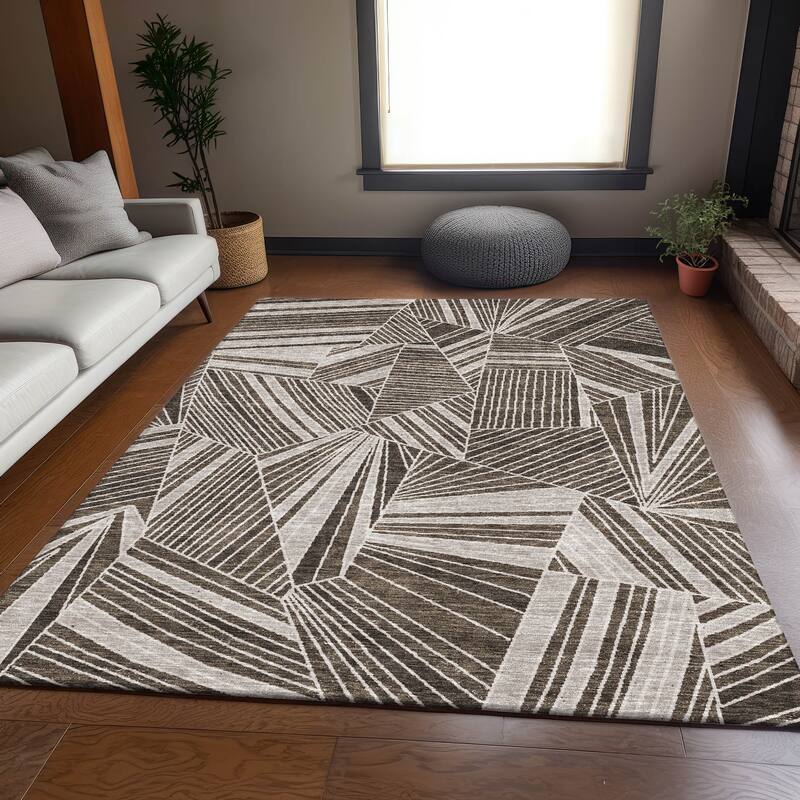 Premium Washable Super Soft Modern Mosaic Mayfield Rug