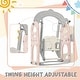 preview thumbnail 6 of 65, 5 in 1 Toddler Slide and Swing Set - Indoor & Outdoor Kids Playground Climber with Telescope - 71.6'' L x 56.3'' W x 45.2'' H