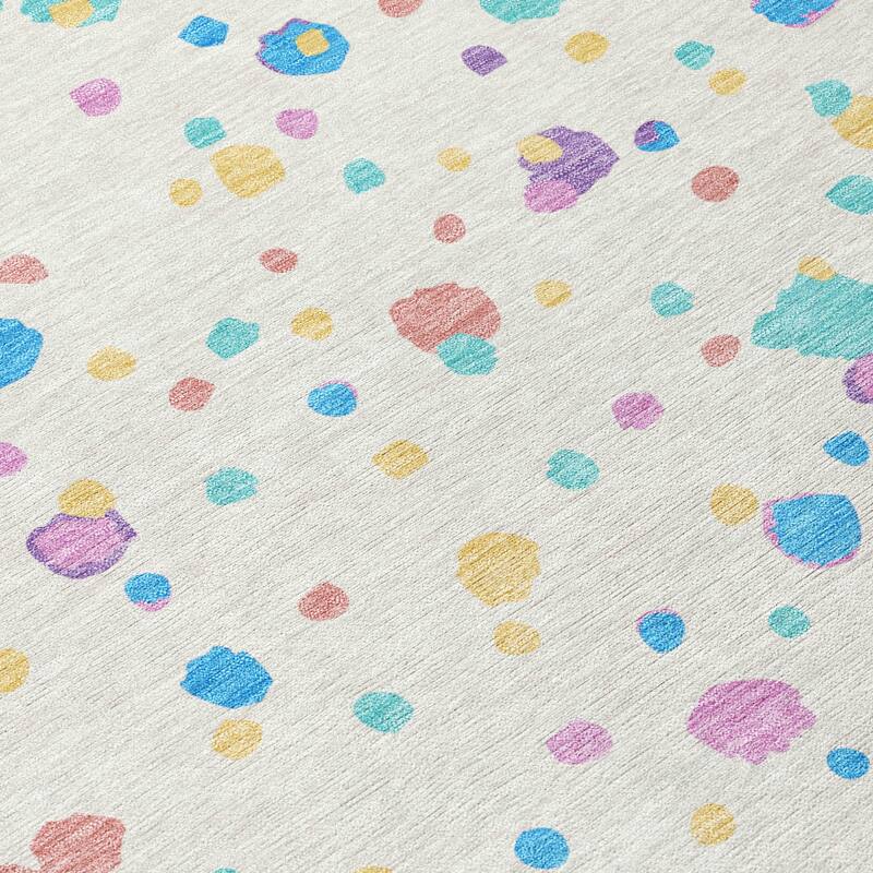 Machine Washable Indoor/ Outdoor Contemporary Sheinelle Chantille Rug