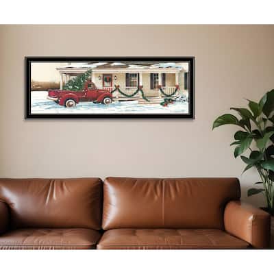 HomeRoots Preparing for Christmas Black Framed Wall Art