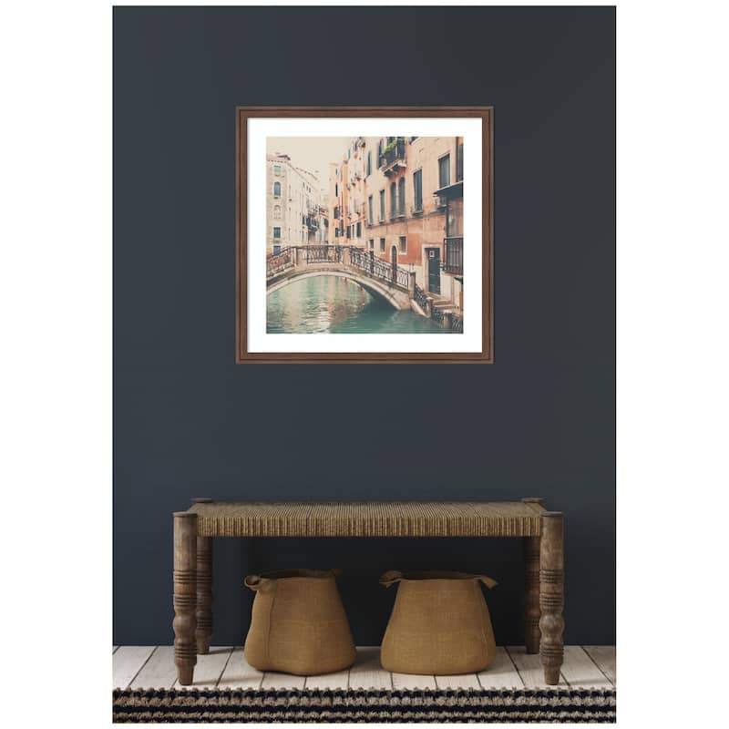 Kate and Laurel Framed Art Wandering The Streets of Venice by Laura Evans