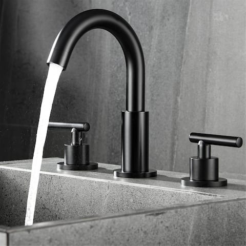 Widespread Bathroom Sink Faucet 2 Handle 8 inch Bathroom Faucet 3 Hole Modern Basin Vanity Faucets Mixer Faucets With Valve