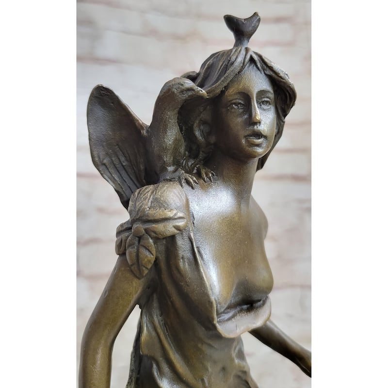 14 Inches Tall Hot Cast Bronze Statue Of Diana The Huntress Artemis Goddess Sculpture
