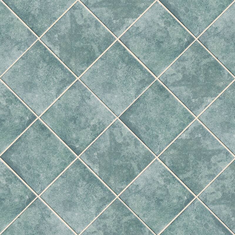 Merola Tile Mandala Sea Green 7-7/8" x 7-7/8" Ceramic Wall Tile