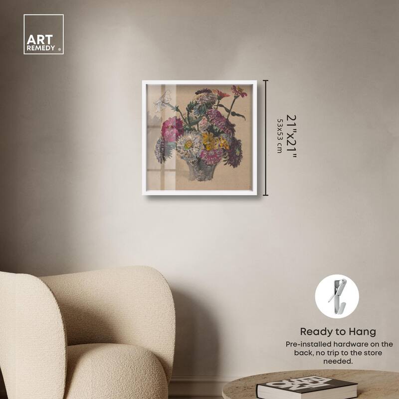 Basket of Flowers Shadowbox by Art Remedy
