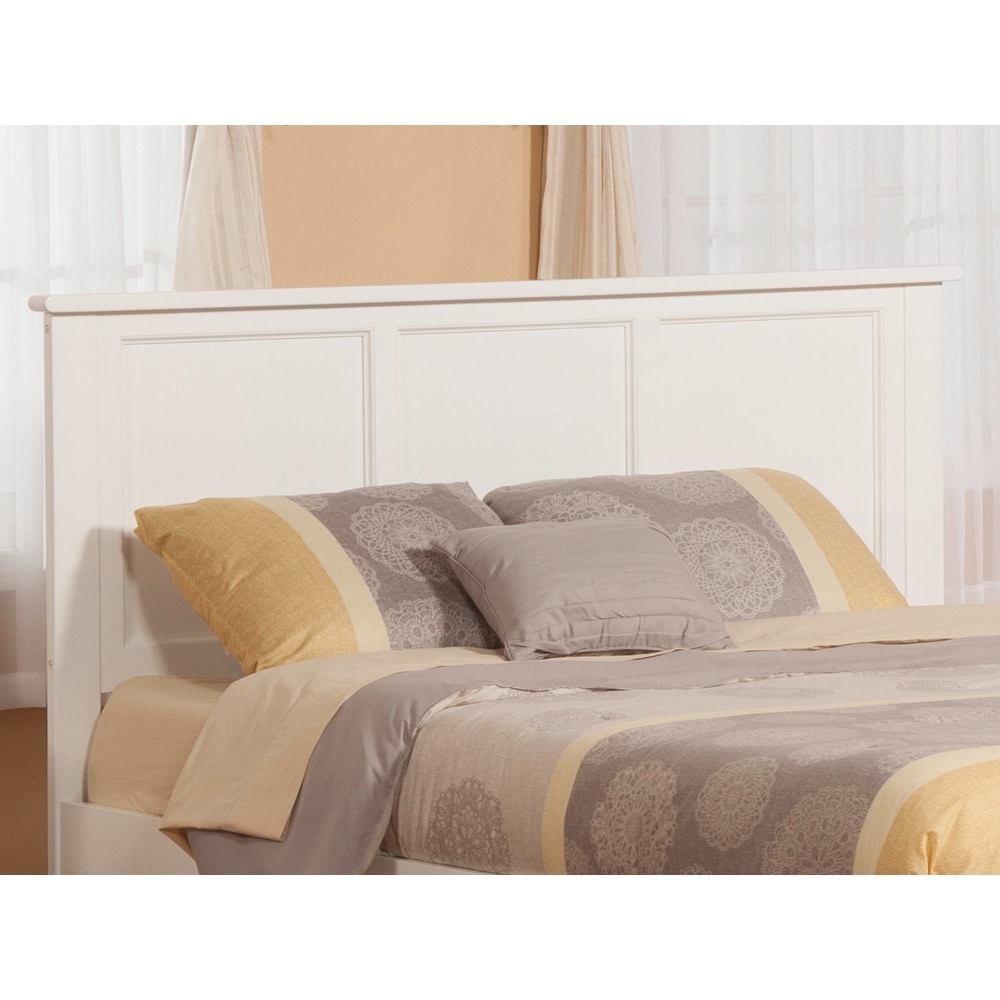 Queen shop white headboard