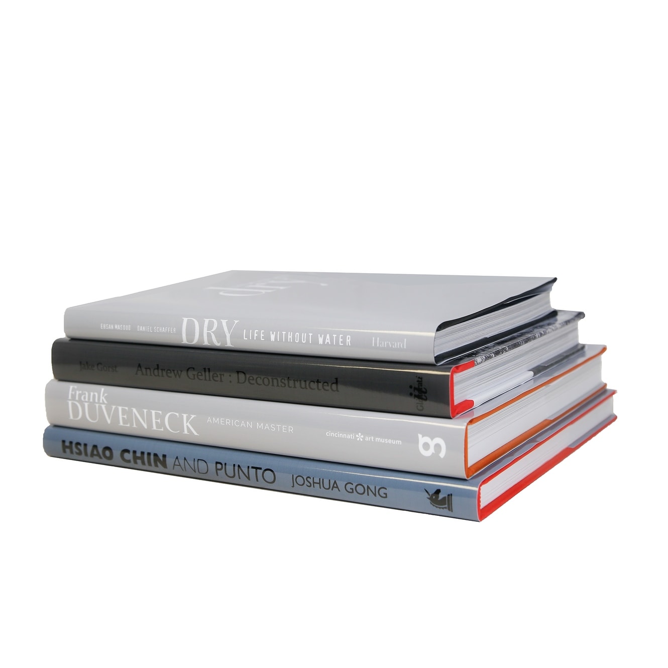 Decorative Books - Granite Coffee Table Stack - 4 Grey Books