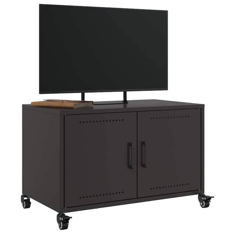 vidaXL TV Stand Entertainment Center Furniture Living Room Cold-rolled Steel - 15.4 x 26.8 x 17.1