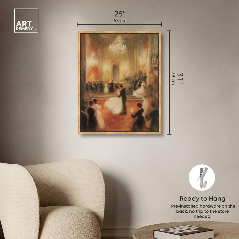 Ballroom Dance Canvas by Art Remedy