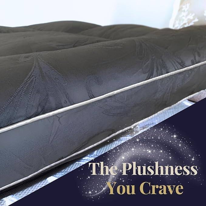 Royal Therapy Mattress Pad - 8-23 Inches Deep Pocket, 400 TC Cotton Thick Mattress Topper