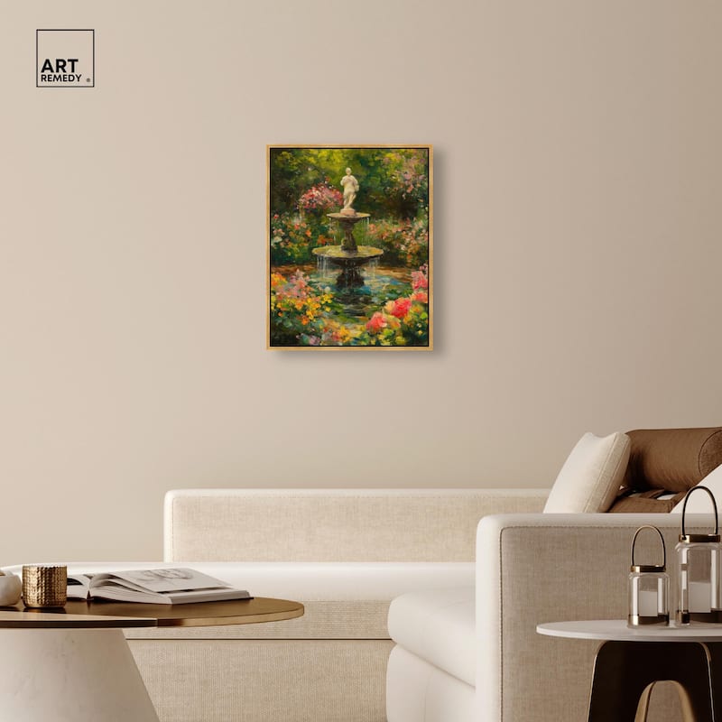 Poured Peace Canvas by Art Remedy