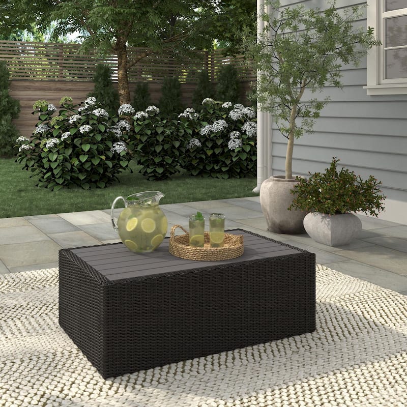 Portland Outdoor Rectangular Coffee Table - 25" x 40" x 14"