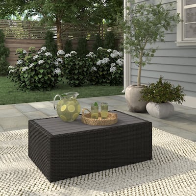 Portland Outdoor Rectangular Coffee Table - 25" x 40" x 14"