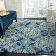 preview thumbnail 17 of 39, SAFAVIEH Evoke Aurora Vintage Boho Medallion Rug 3' x 5' - Royal/Light Blue - Rectangle