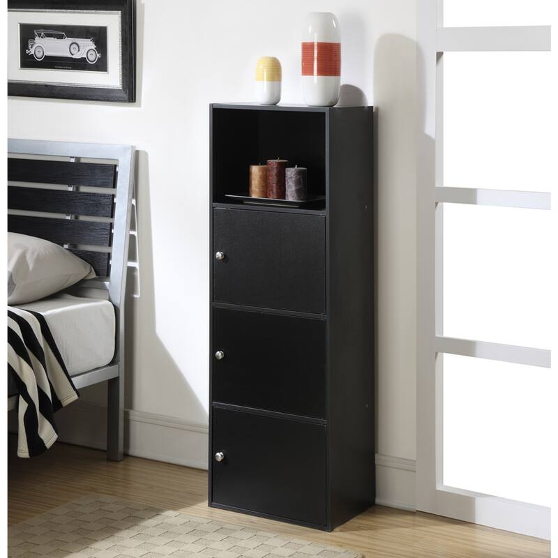 Storage Cabinet with Doors - Modern Organizer for Living Room, Bedroom, Office