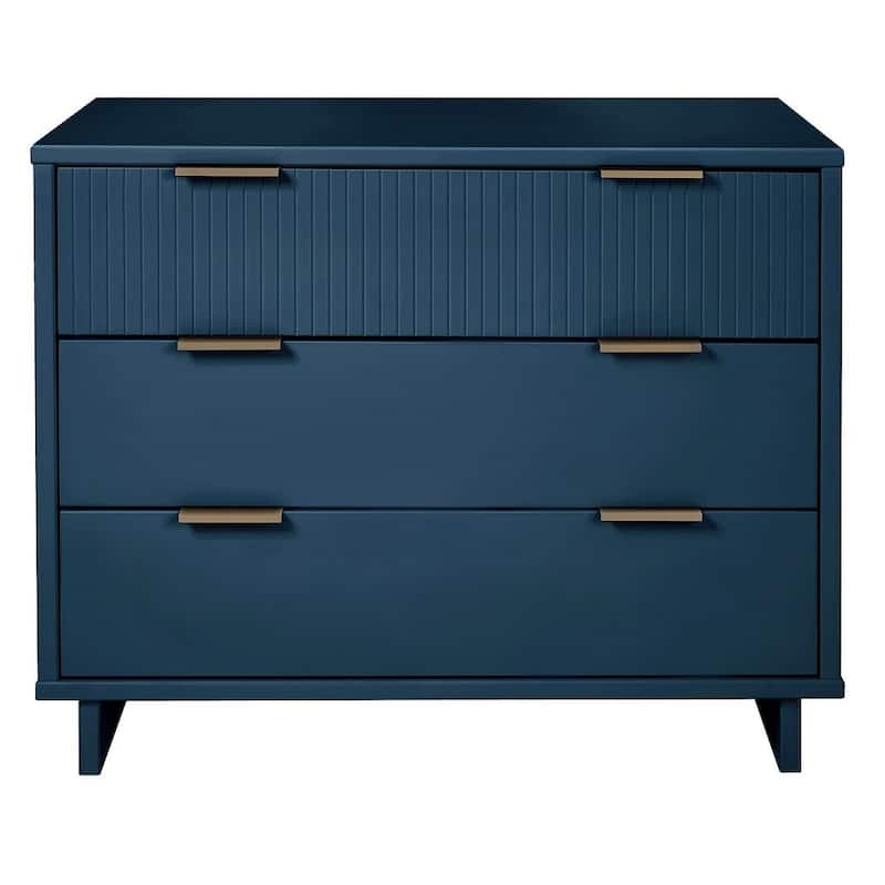Manhattan Comfort Granville 38.18" Modern Standard 3 Drawer Dresser
