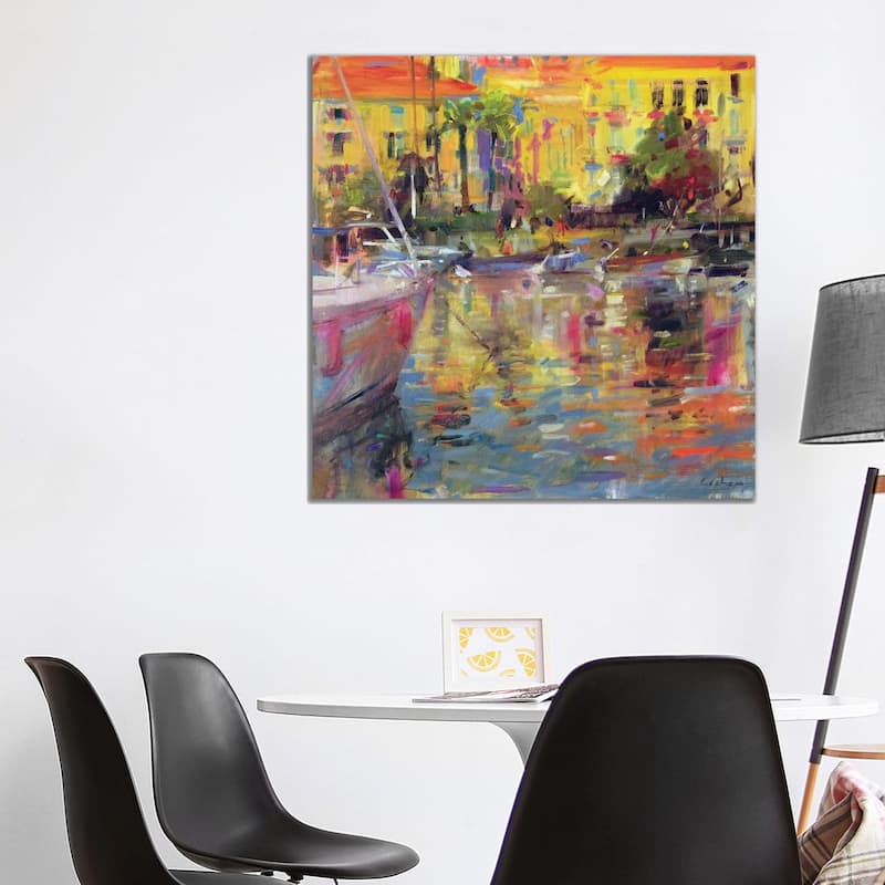 iCanvas "Riviera Moorings" by Peter Graham Canvas Print - 37x37x1.5