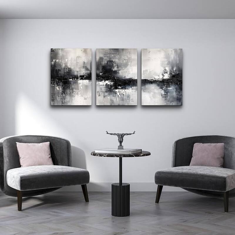 Black and White Wall Painting