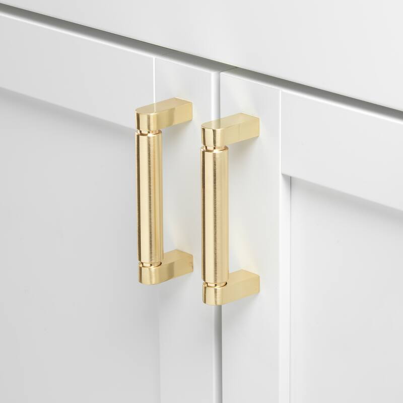 GlideRite 3-3/4 Inch 96mm Center to Center Solid Smooth Cabinet Bar Pull - 4787-96
