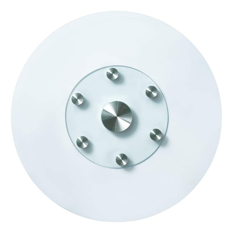 Clear Glass Round Lazy Susan Turntable with Rotation for Serving Table or Kitchen Use