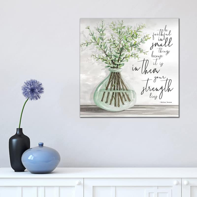 iCanvas "Be Faithful" by Cindy Jacobs Canvas Print - 18x18x1.5