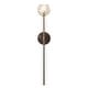 preview thumbnail 3 of 5, H28" Antique Bronze Vertical Wall Lamp with Faceted K9 Crystal Modern Crystal Wall Sconce for Bathroom Hallway