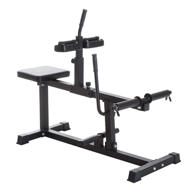 Soozier Adjustable Calf Raise Strength Training Home Gym Machine - Black