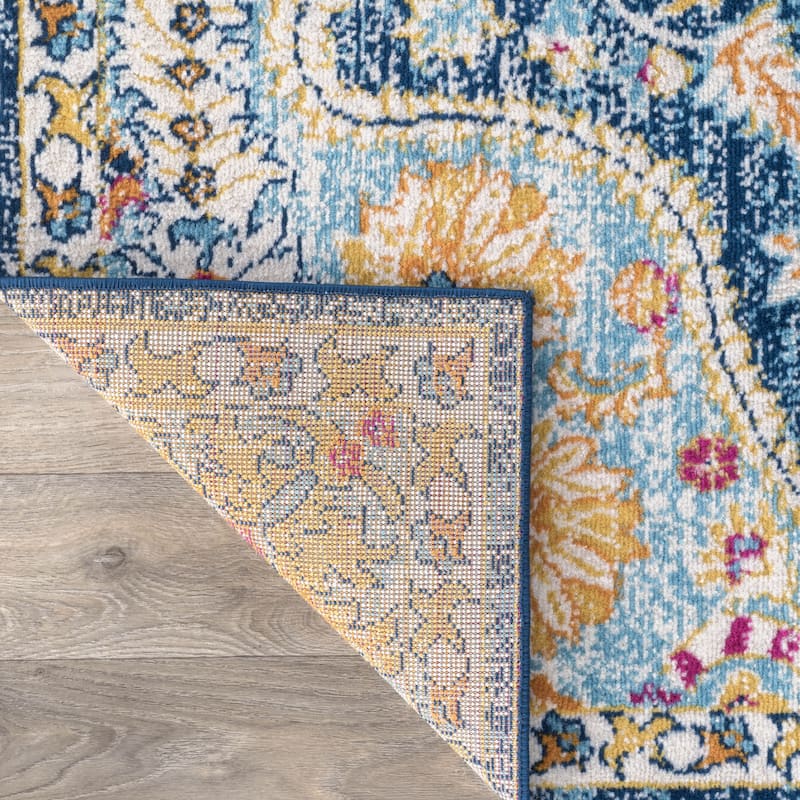 The Curated Nomad Sunset Distressed Vintage Bohemian Rug