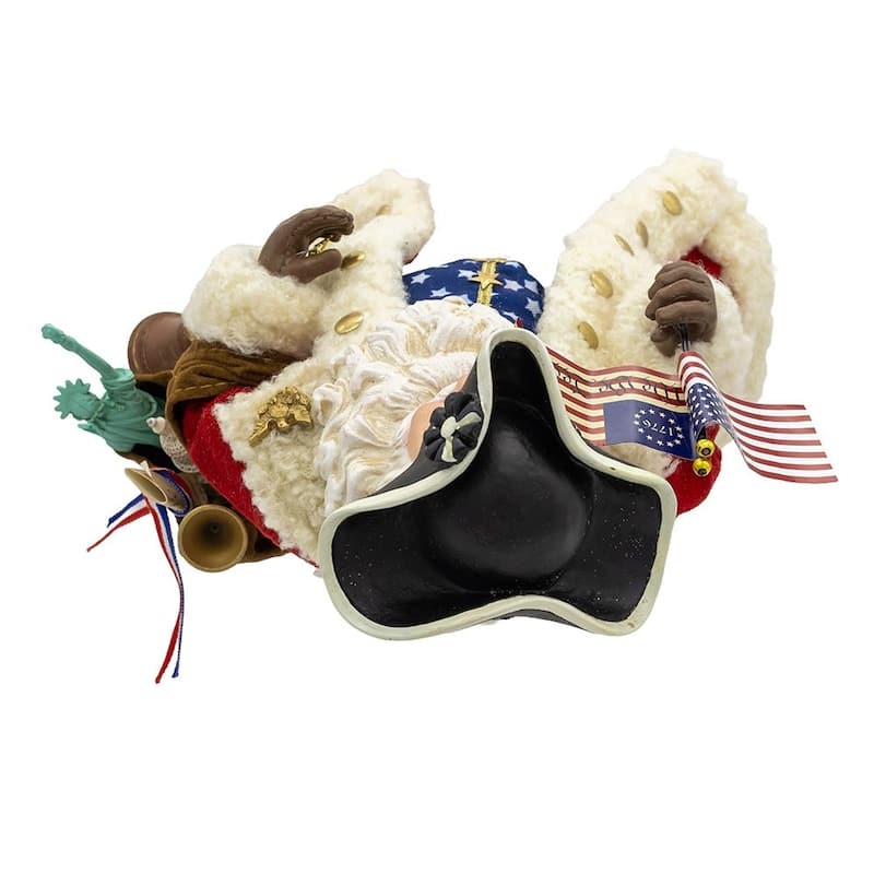 Kurt Adler 11 Inch Fabriche 250th Anniversary of America Musical Santa