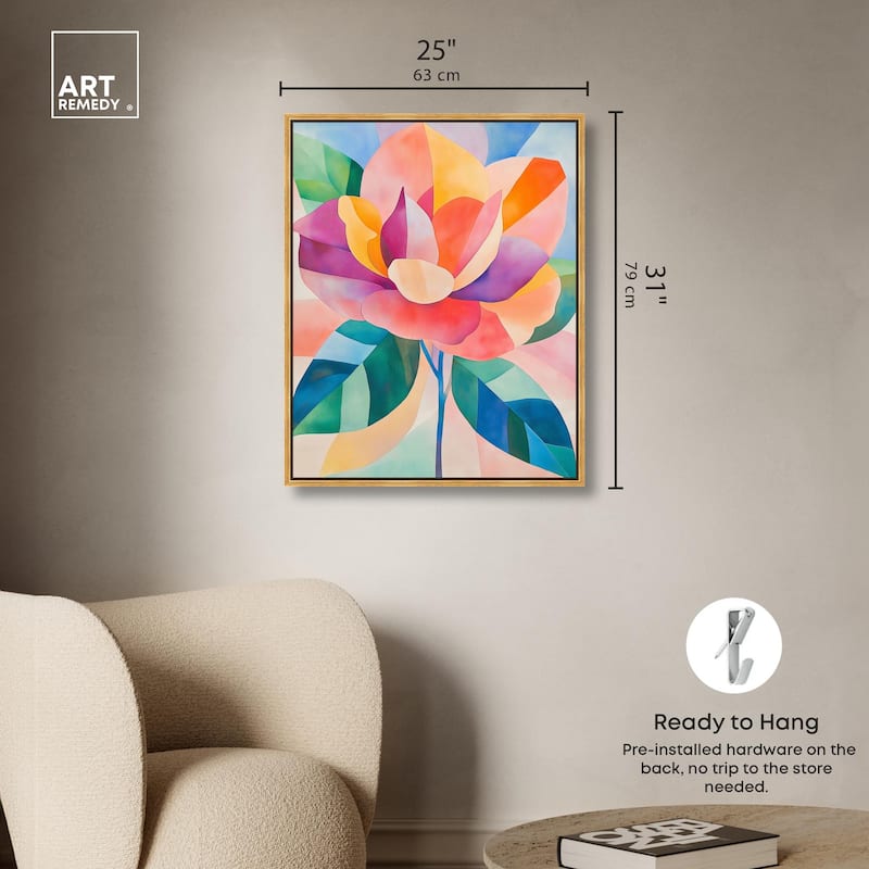 Ail Geofloral I Canvas by Art Remedy
