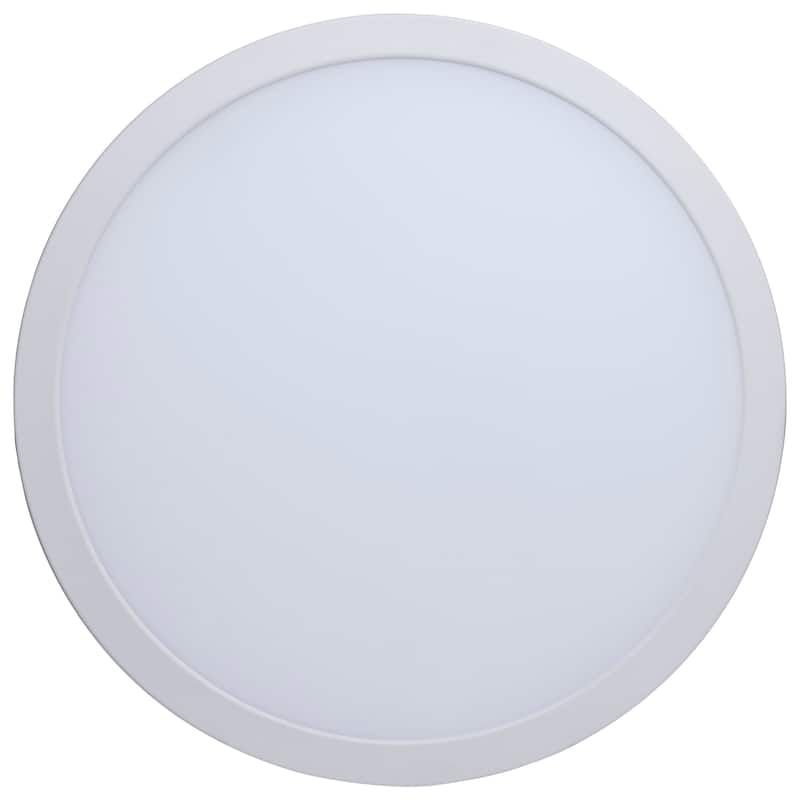 38 Watt 12 Inch LED Direct Wire Downlight Remote Driver CCT Selectable Round White