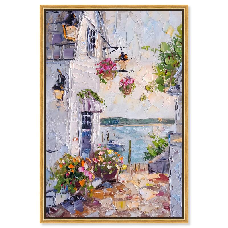 Harbor Hideaway I Canvas by Art Remedy - Gold - 24" x 36"