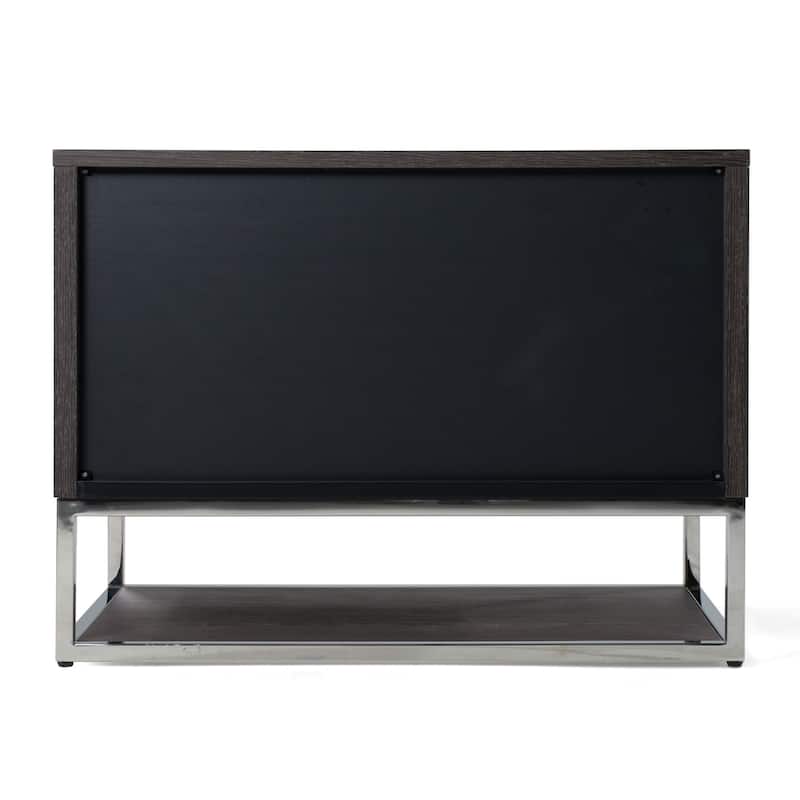 Modrest Helenora Modern Grey Elm Nightstand