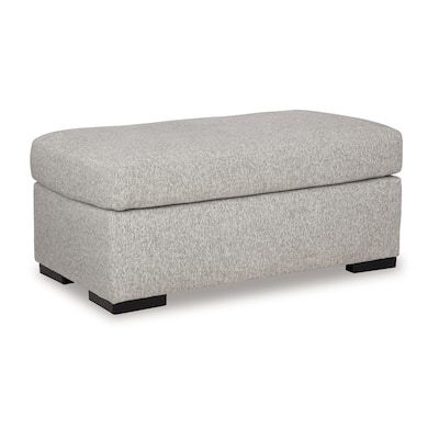 Marcy Ottoman, Low Profile Legs, Pewter Gray Next Gen Nuvella 44 Inch