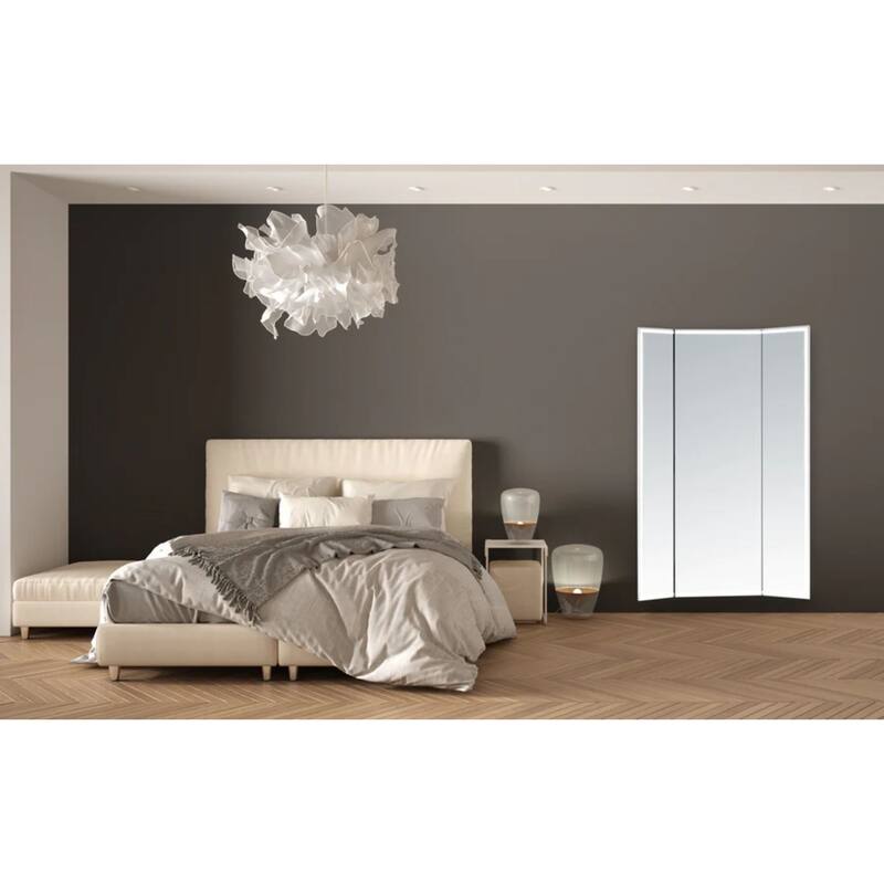 Modern Mirrors Celestia Lighted Full-Length Trifold Vanity Mirror, IP44 - 76*60