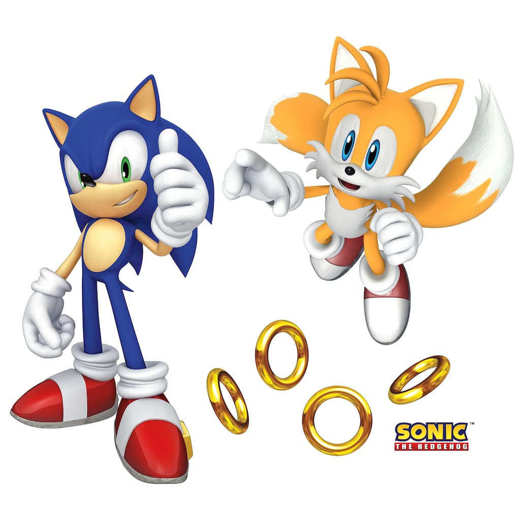 WallPops Sonic The Hedgehog Sonic and Tails Wall Decals