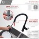 preview thumbnail 18 of 23, STYLISH Solid Stainless Steel Sink Kitchen Faucet, 1 Lever Handle Pull Down Spout Mixer Tap, Stainless Steel Finish