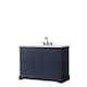 Option Dark Blue, Black Trim, White Quartz Top