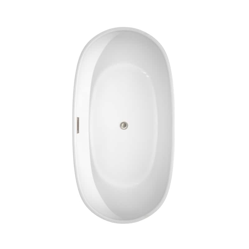Wyndham Collection Rebecca 60-inch Freestanding Bathtub with Faucet