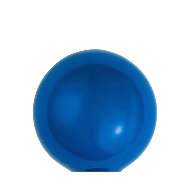 Pearl Finish Glass Christmas Ball Ornaments - 4" (100mm) - Blue Cobalt - 6ct