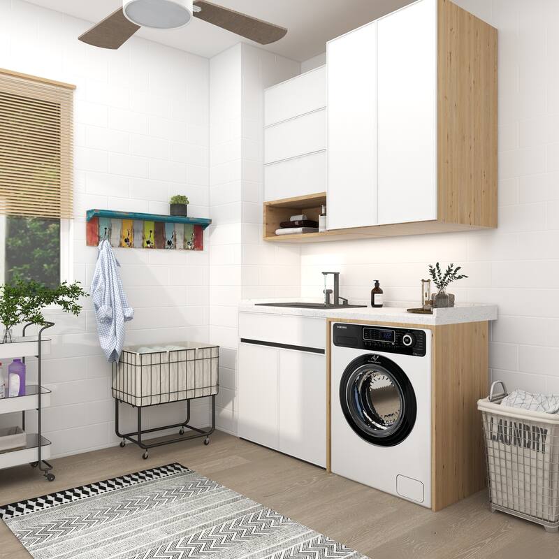 Multi Colored Wood 10 Hangers Wall Hook - 35 x 5 x 9