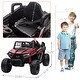 preview thumbnail 6 of 11, Black Red Versatile kid Ride On UTV, Electric Car wFront LED Lights&Horn, Single Seat, Safety Belt, Forward/ Reverse Function