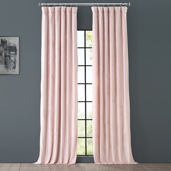 Exclusive Fabrics Heritage Plush Velvet Single Curtain Panel. Opens flyout.
