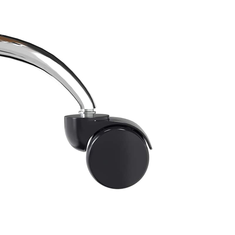 Evander Ergonomic Leather Office Desk Chair with Aluminum Frame, Foam Cushion, Fixed Armrests, 360° Swivel & Quick Assembly